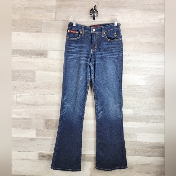 Y2K Baby Phat Authentic Flare Leg Jeans Women's Size 9 USA Made - Picture 8 of 16